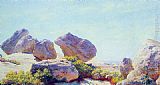 Boulders on Bear Cliff by Charles Courtney Curran